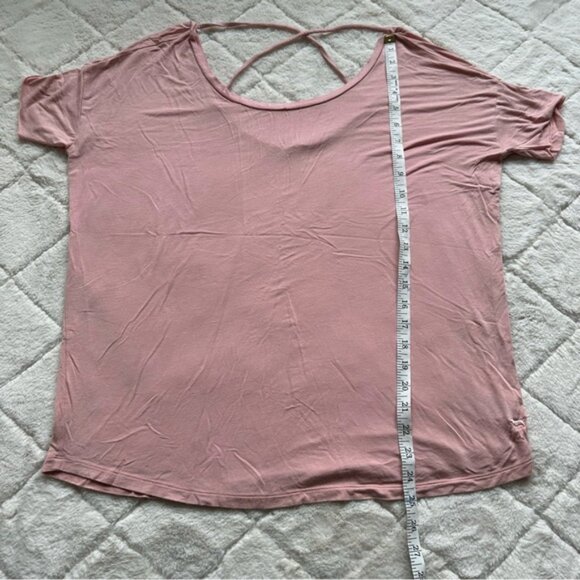 Victoria's Secret PINK | Short Sleeve Strappy Open Back Tee Shirt | Size Medium - Picture 10 of 10